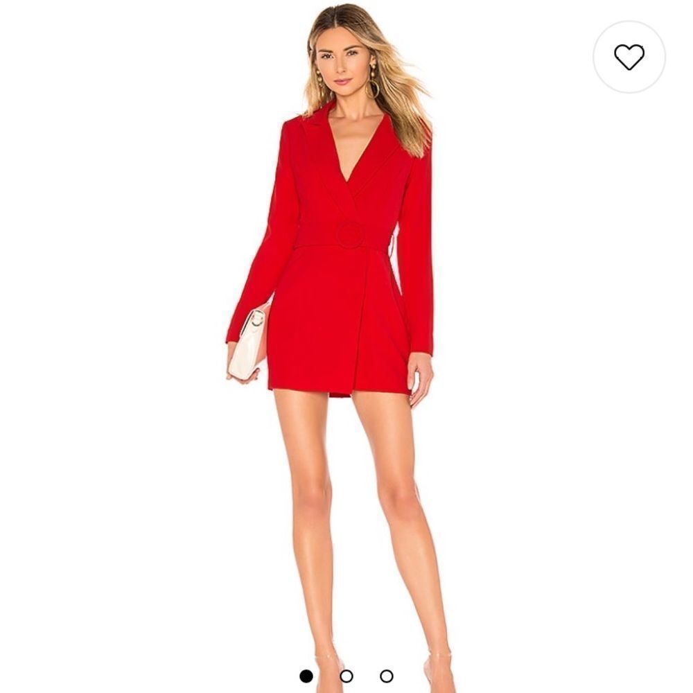 Superdown Red Joan Blazer Dress Size M